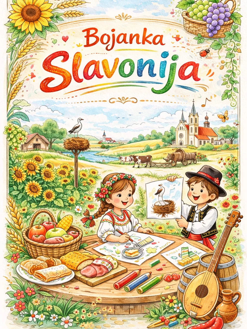 Cover of Moja Zlatna Slavonija coloring book